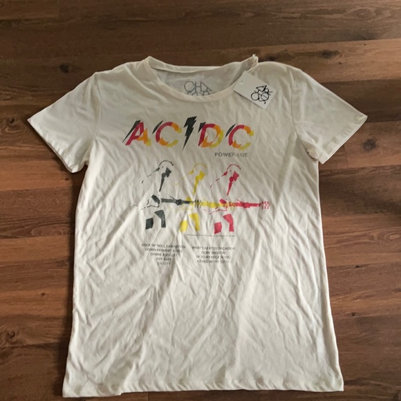 🆕Anthro Chaser AC/DC Powerage Graphic Band Tee Ships Same Day 📦‼️ - Picture 2 of 5